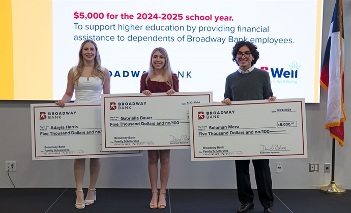Broadway Bank Announces 2024 Broadway Banker Family Scholarship Recipients