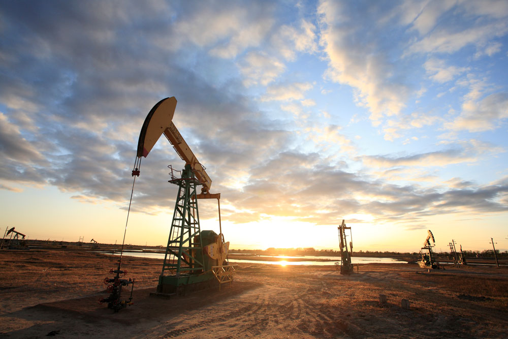 an oil field in texas