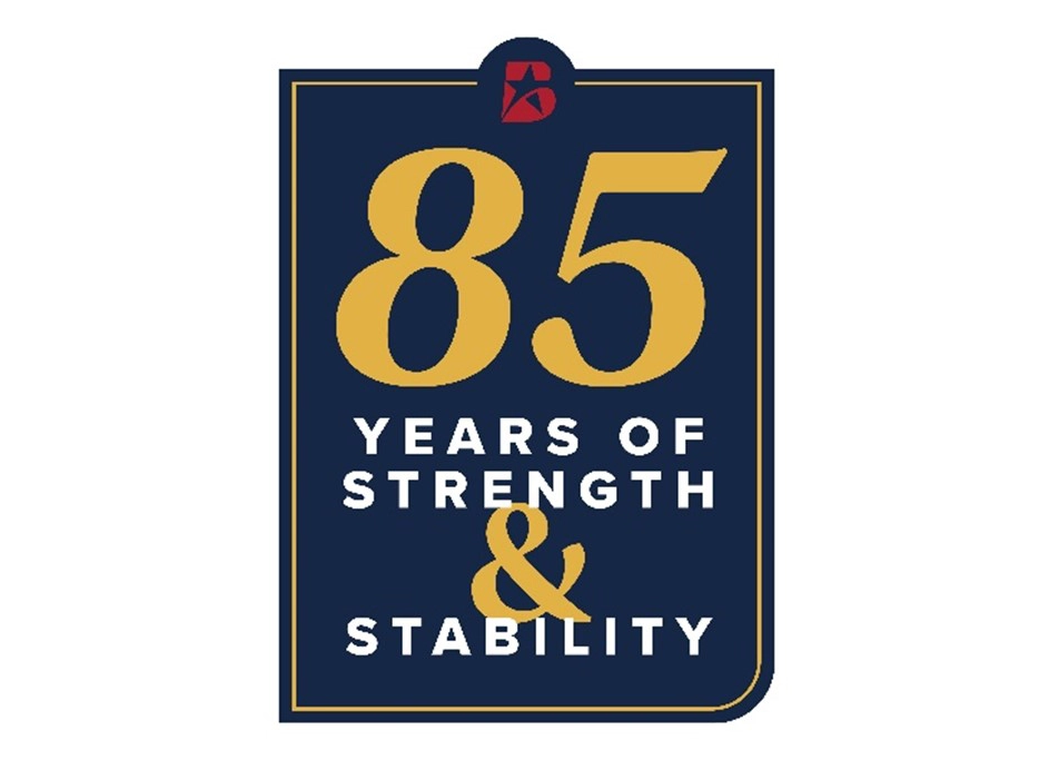 Broadway Bank 85th anniversary logo