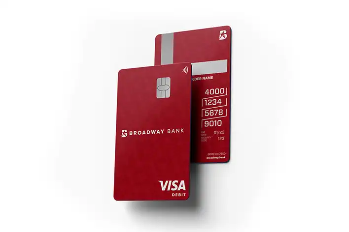 Broadway Bank's debit card