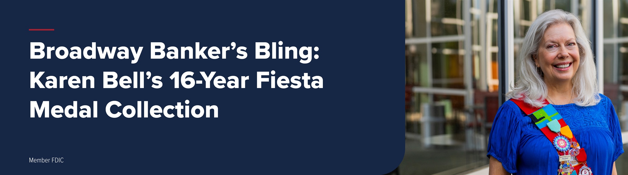 Karen Bell's 16-Year Fiesta Medal Collection