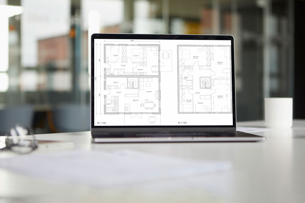 Computer-with-floor-plan-additions