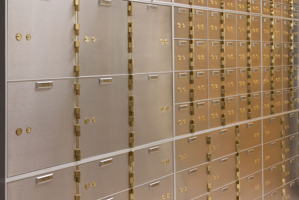 Image of safe deposit boxes